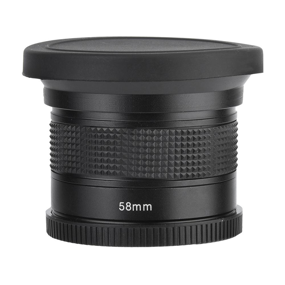 58MM 0.35X Рыбий глаз супер широкоугольный объектив для зеркальной цифровой зеркальной камеры черный
