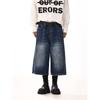 American Retro Washed Denim Shorts Summer New Cropped Pants Easiest for Match Loose Slimming and Straight Bermuda Shorts Tide