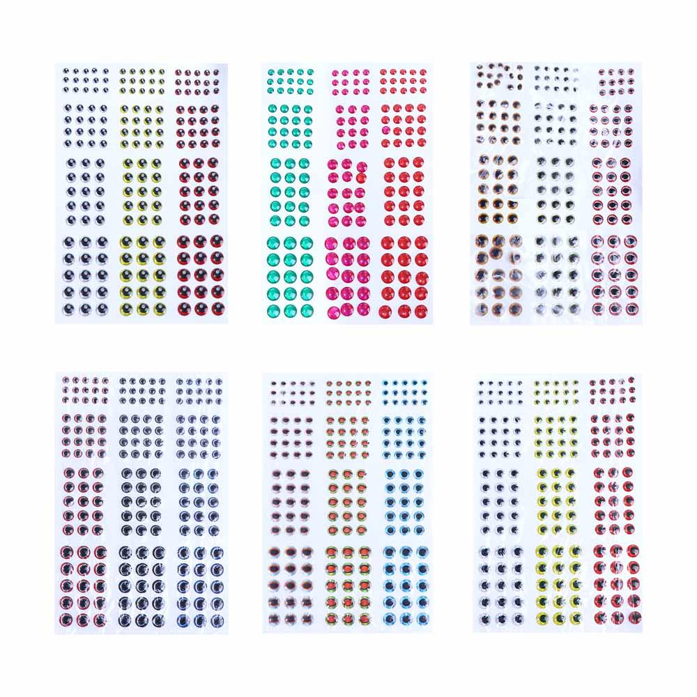 Sticker 3D 4D 5D Fly Fishing Lure Fish Eyes Fishing Lure Eyes Artificial Fish Eyes 3D Fish Eyes