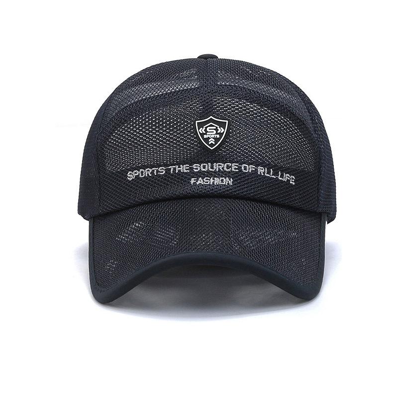 Camouflage Summer Baseball Hat for Men Breathable Mesh Big Brim Women Beach Sun Hat Lettter Embroidery Outdoor Use Sport Fishing Cap