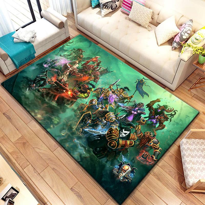 Игровой ковер World of Warcraft для гостиной, коврики для кемпинга, странные вещи, коврик для пикника, противоскользящий коврик для киберспорта, коврик для йоги, подарок для фанатов
