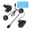 BT-12 Гарнитура для мотоциклетного шлема Беспроводные Bluetooth-наушники Громкая связь Вызов Стерео Музыкальный динамик Поддержка автоматического ответа для гонщика мотокросса