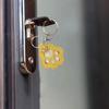 Cute Cat Claw Hair Keychain Creative Puppy Pet Hair Storage Bag Keyring PU Leather Dogs Paw Pendant Hanging Accessory