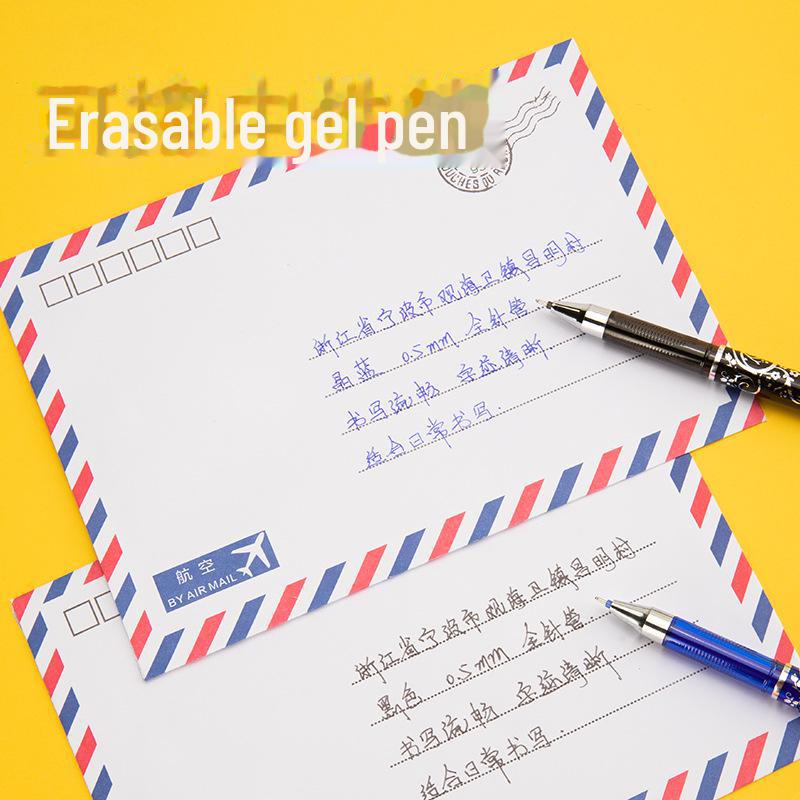 Стираемая синяя гелевая ручка 0,5 мм для учеников начальной школы с заправляемыми чернилами