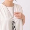[R-days Daikanyama] Metal Ring & Stainless Steel Cord Necklace, Glass Holder, Glasses Holder, Sunglasses Holder, Neck Hanging, Glasses Accessories,
