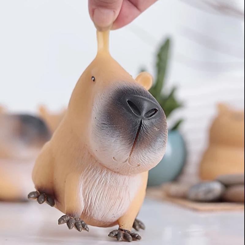 Kid Cute Capybara Relax Squeeze Toy Durable TPR Material Animal Anti Stress Relief Funny Creative Fidget Decompression Pinch Toy