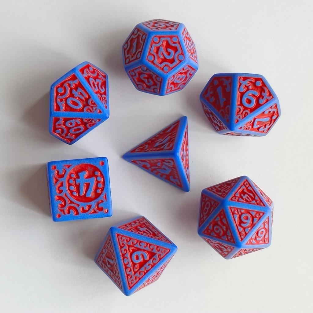 7pcs/set New Hollow Acrylic Number Dice for DND Cthulhu COC TRPG Board Game Running Team Polyhedral Dice DND Dice Set