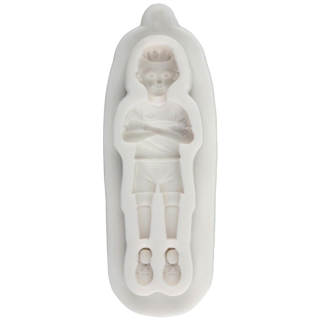 Силиконовые формы для футболиста Футболист Футбольные бутсы Форма для мастики Инструменты для украшения торта Топпер для кекса Конфета Шоколад Форма для гампасты