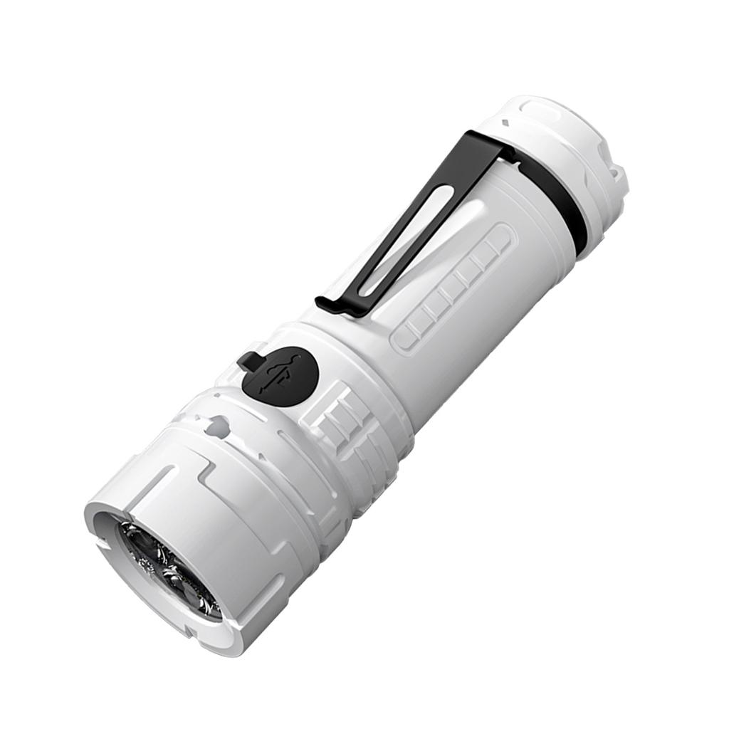 Portable Mini LED Flashlight Rechargeable LED Light High Clear Floodlight Lightweight Type C Charging Super Bright Mini