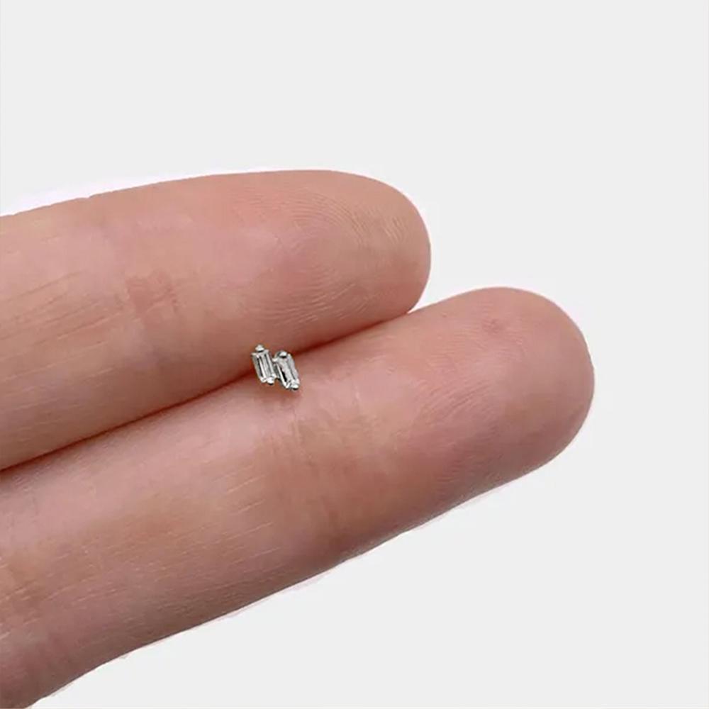 Сердце Круглый Шар Плоская Спираль Пирсинг Серьга 925 Стерлинговое Серебро Гвоздики в Ухо Геометрические Цирконий Изысканные Штучки Гвоздики Серьги