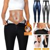 Women Adjustable Sauna Sweat Pants Body Shaper Thermo Pants Workout Training Leggings Tummy Control Compression Slimming Shapewear