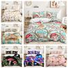 3D Mushroom Bedding Set with Rustic Style Down Duvet Cover Pillowcase 2/3pc Single Double Bed Luxury Home Textile Gift