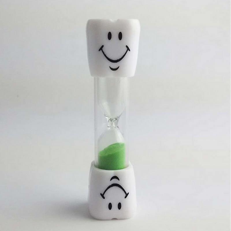Креативные детские зубы с героями мультфильмов, разноцветные 3-минутные песочные часы, песочные часы, таймер со смайликом, маленький подарок
