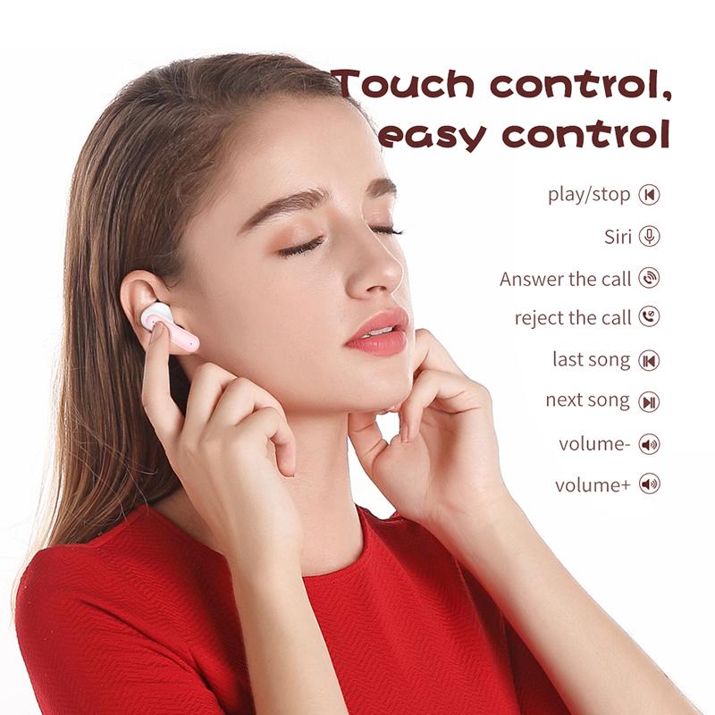 VAORLO Симпатичные Bluetooth-наушники с героями мультфильмов, беспроводные наушники с шумоподавлением, стереогарнитура-вкладыши для всех смартфонов