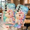 Phone Case: 2D Flat Design Suitable for Samsung Galaxy A34 A35 M05 M06 S20 S22 S21 FE Plus 5G Protective Case, Rainbow Unicorn, Perfect Christmas and