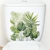 Lid Sticker Strong Stickiness Waterproof Removable Easy-peel Plant Leaves Toilet Lid Decal