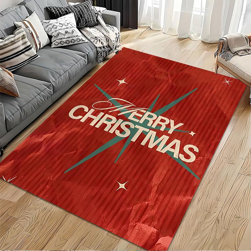 Merry Christmas Red Carpet suitable as a non-slip mat for the living room or bedroom sofa