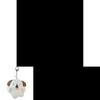 Cute Screaming Puppy Plush Keychain Cartoon Doll Bag Pendant Korean Ins Style
