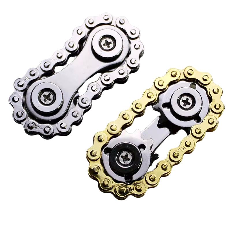 Sprockets Flywheel Fingertip Gyro Chains Metal Toys Anti Stress Figets Spinner Popite Antistress Spiner Simpl Dimmer Bicycle DIY