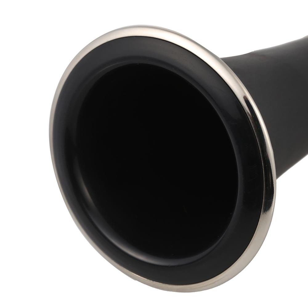 Кларнет из АБС-пластика Bb с мельхиоровым покрытием, никелированный ключ, 17 ключей с тряпкой для чистки, перчатки, отвертка, деревянные духовые инструменты