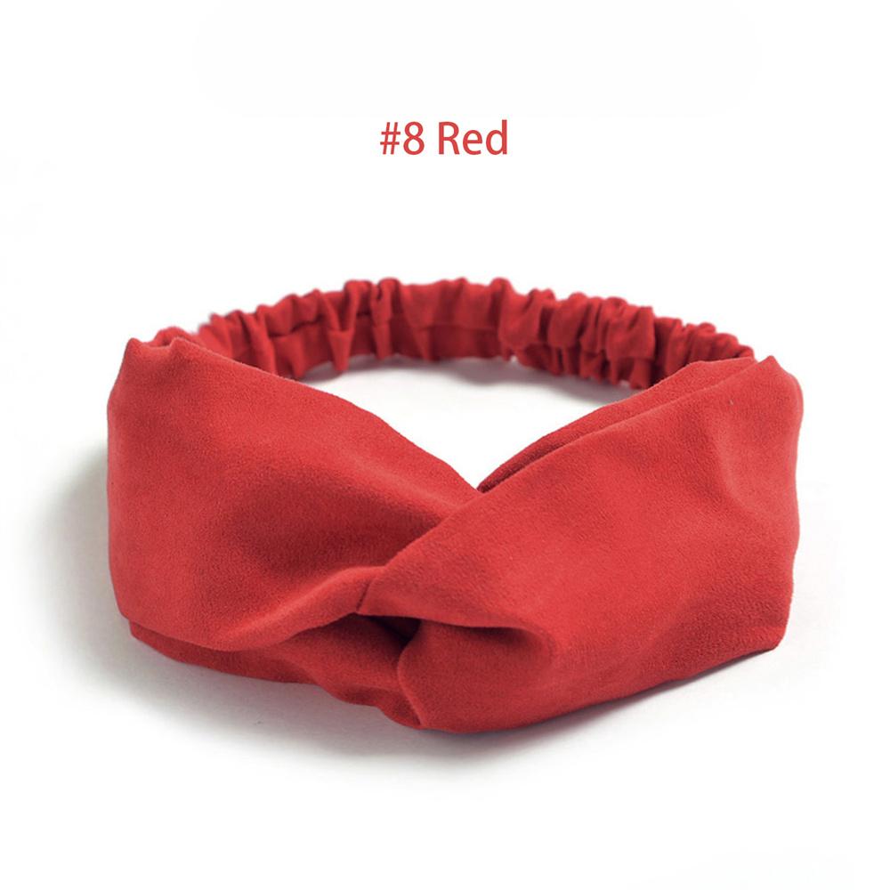 Витые эластичные повязки на голову, однотонная повязка для волос с крест-накрест, винтажные замшевые повязки на голову для женщин, нескользящая повязка на голову для йоги, тренировок, тюрбан, аксессуары для волос