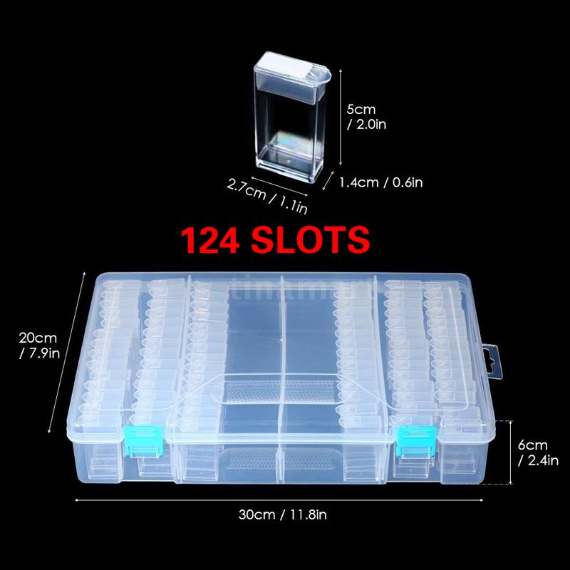 Коробка для хранения аксессуаров для алмазной вышивки Алмазный инструмент для рисования Пластиковая прозрачная подарочная коробка