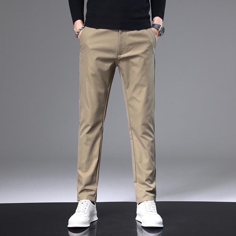 New Casual Trousers Men's Autumn Versatile Slim Small Straight Men's Korean Version of the Trend of Autumn and Winter Casual Long Trousers
