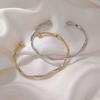 Новая Мода Тренд Уникальный Дизайн Элегантный Изысканный Скрученный Простой Браслет Женские Украшения Свадебная Вечеринка Премиум Подарок Оптовая Продажа