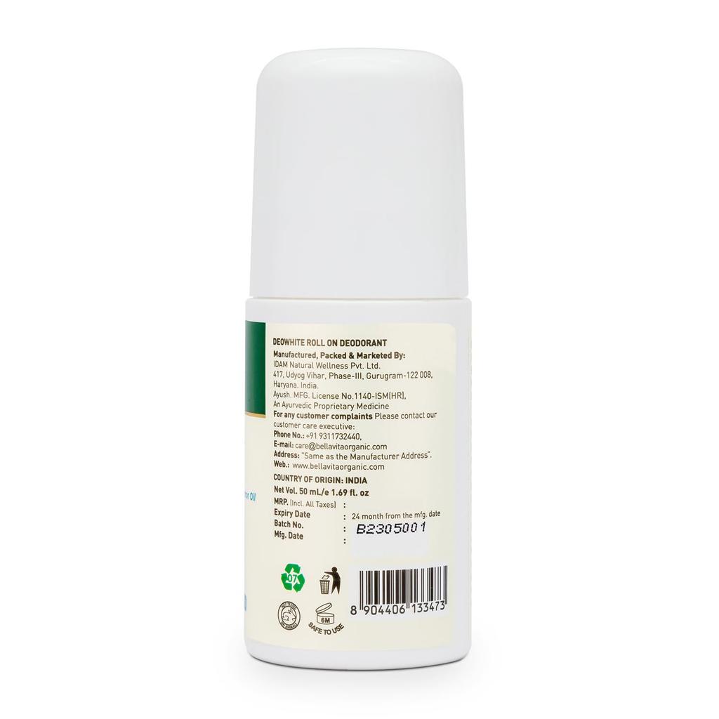 Roll-on Deodorant for Men (50 Ml), Deowhite Roll On Deodorant Men, Bella Vita