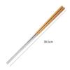 1Pair Stainless Steel Cooking Chopsticks Extra Long Noodles Food Sticks Frying Hot Pot Metal Chinese Chopstick Kitchen Tableware