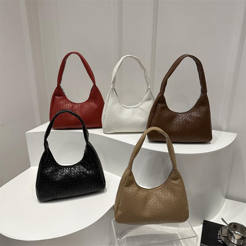 Женская сумка через плечо с универсальным плетеным узором 'Бриллиант', шикарная и вместительная, идеально подходит для повседневного использования