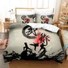 Luxury Kungfu Design Duvet Cover Set Yin and Yang Bedding Set Chinese Martial Art Boys Full King Size Sports Comforter Cover Set