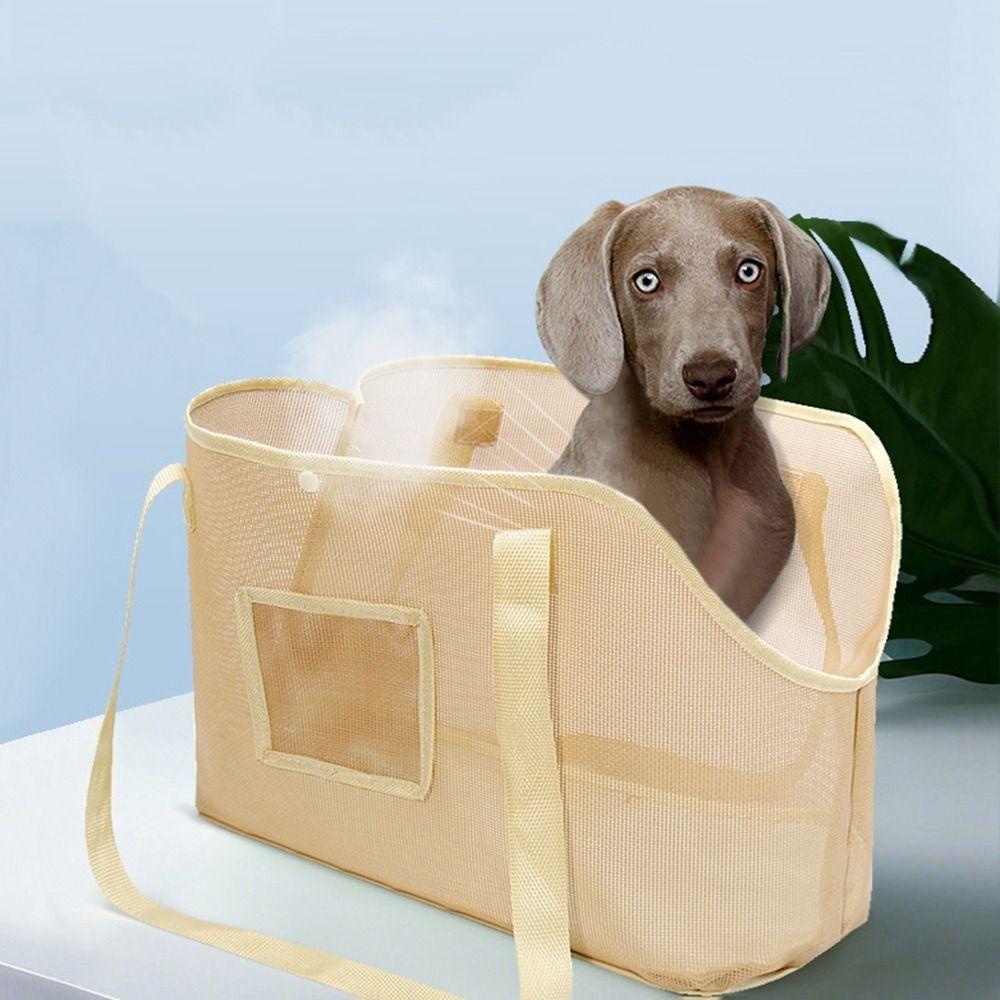 Large Capacity Puppy Shoulder Handbag Breathable Pet Carrier Purse Dog Carrier Bag  Outdoor