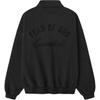 Fear of God Essentials Вышитая Классическая Толстовка Поло Винтажная Черная Мужские Топы 192HO252042F