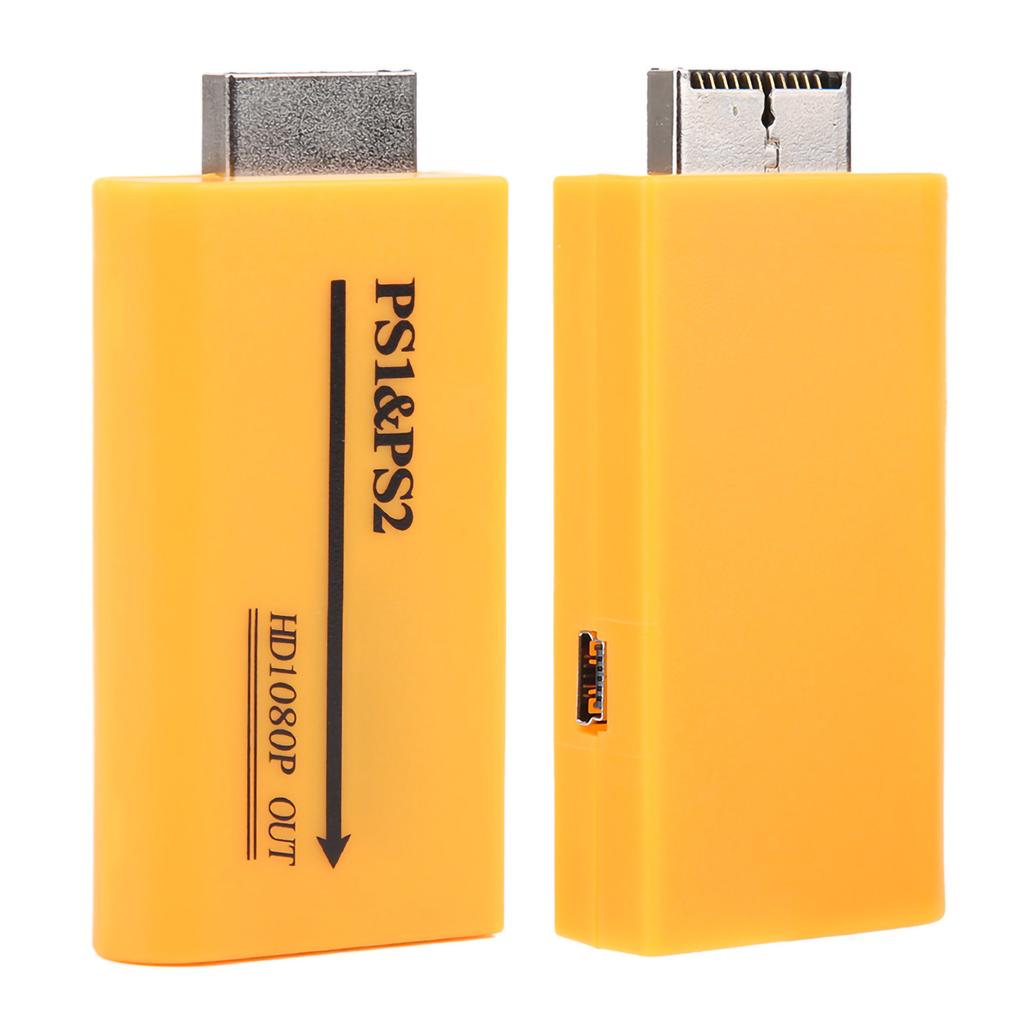 PS1 PS2 To HDMI Video Converter Adapter Output Composite 7x3.5x1.5cm