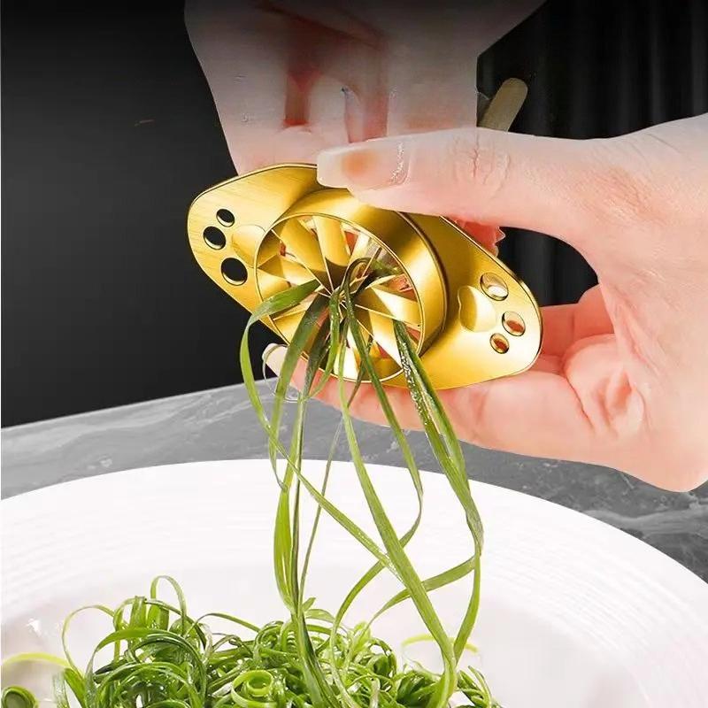 304 Stainless Steel Slicer Vegetable Cutter Kitchen Gadget for Onion Potato Carrot Easy Use Efficient Home Cooking Tool