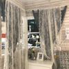 Цветочные кружева прозрачные карнизы для штор панель белая кружевная занавеска гостиная декоративная занавеска дверь окно шкаф шторы