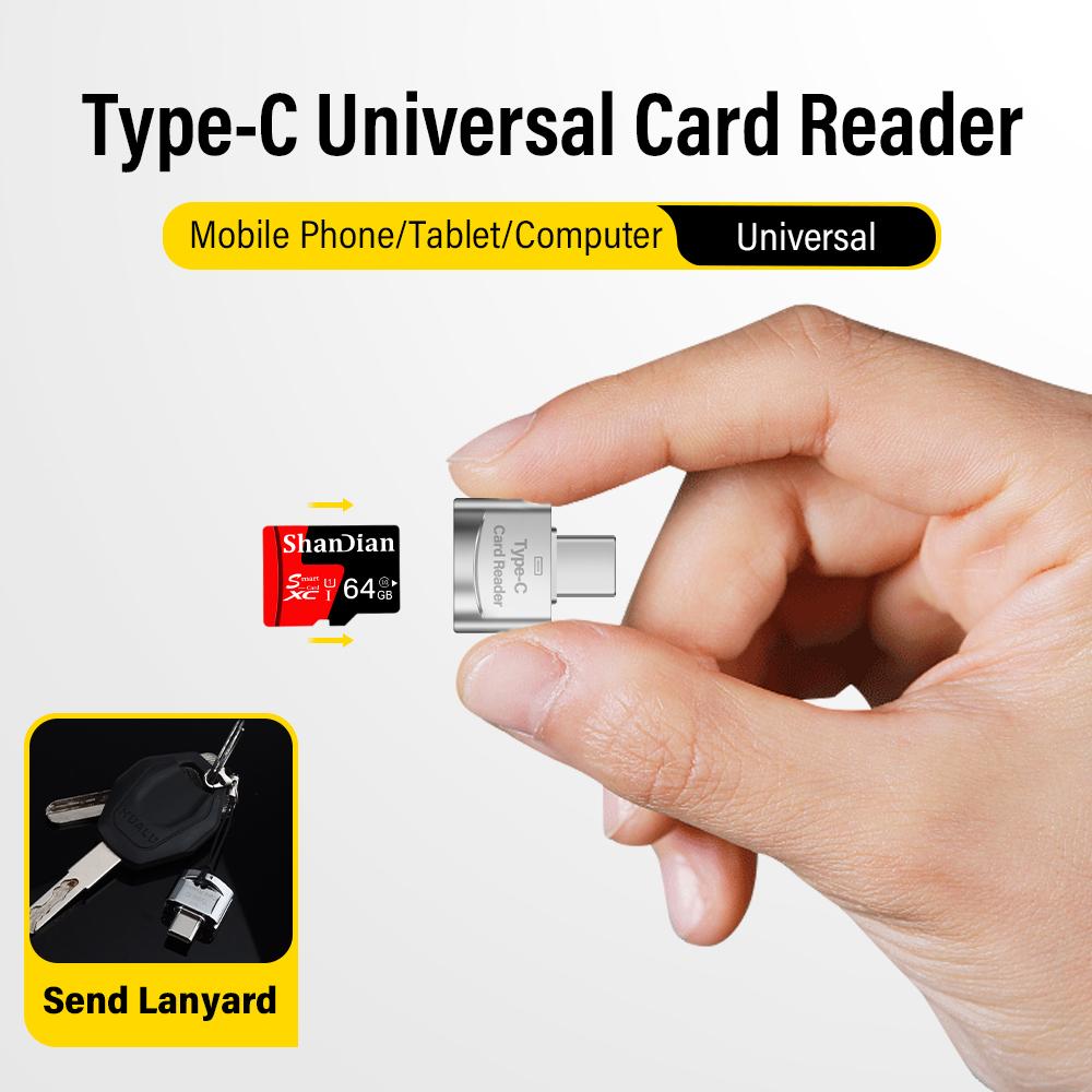 Compatible Type C Usb Tf Card Reader Type C Usb Adapter / Tf Card Reader for Android Mobile and