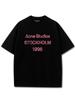 Свободная хлопковая футболка Acne Studios с принтом