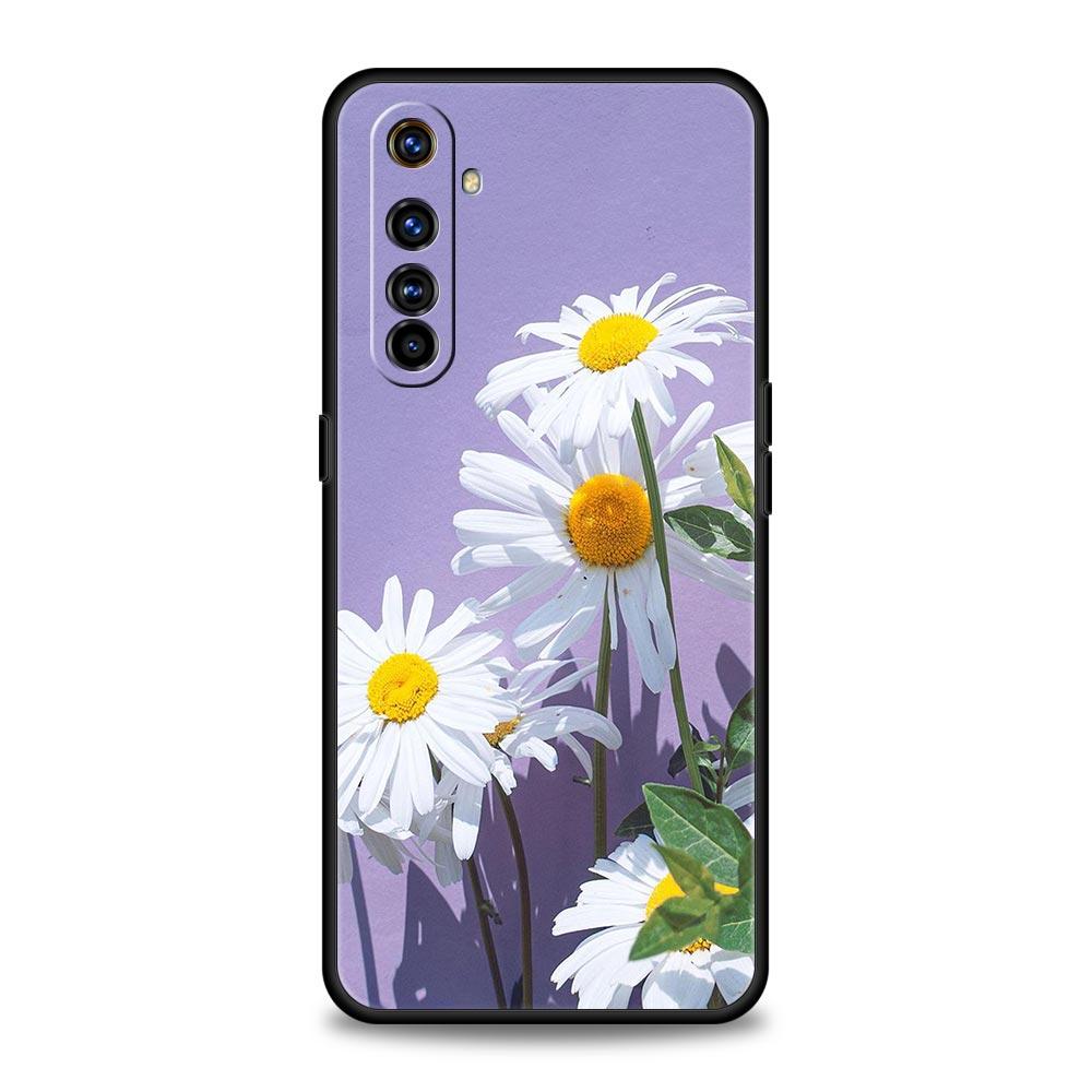 Цветок 12 Чехол для телефона для Realme 12 11 10 9 8 5G 7 6 GT5 GT3 GT2 Pro Plus C21 C11 C25 C35 GT Neo 2 3 3T 5 Мягкий чехол