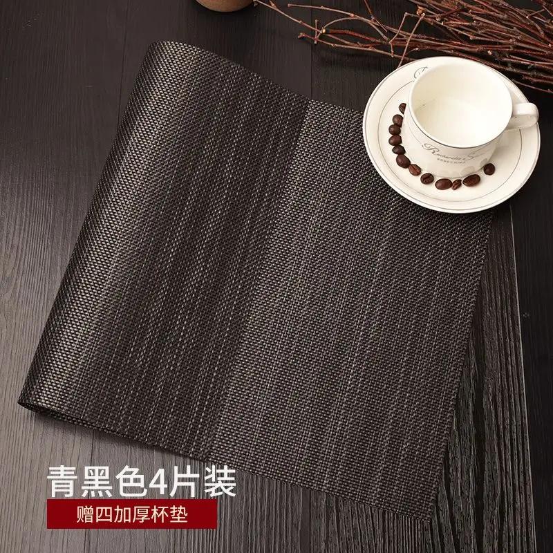 PVC Placemat Insulated Mats, Household Table Decoration, Nordic Western Cloth Placema Bowl Ironing Plate Mat Simplicity Househol