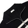 VERNO [Casual] Stripe Half Zip-Up Knit Black