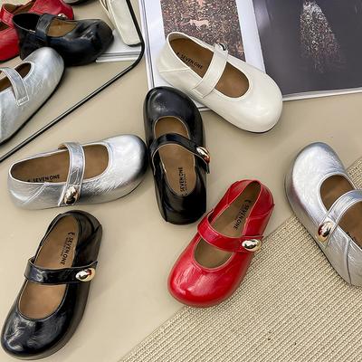 Нежные балетки, маленькие кожаные туфли, туфли Дуду, юбка, Мэри Джейн, одинарные туфли, женские весна-лето 2025, новые вечерние туфли