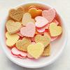Resin Heart-shaped Cookies Cartoon Mixed Color DIY Jewelry Festival Decoration Crafts
