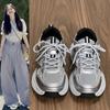 Модная папина обувь женская 2025 новая Ins универсальная студенческая кампус толстая подошва спортивная беговая повседневная обувь