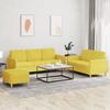 VidaXL 3-piece Sofa Set with Cushions Light Yellow Fabric 3202131