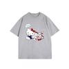 Лето 2026 Sanrio Комикс Форма Hello Kitty Изображение 100% Хлопок Повседневная Футболка Девочки Родитель-Ребенок Топ Повседневная Одежда Y2k