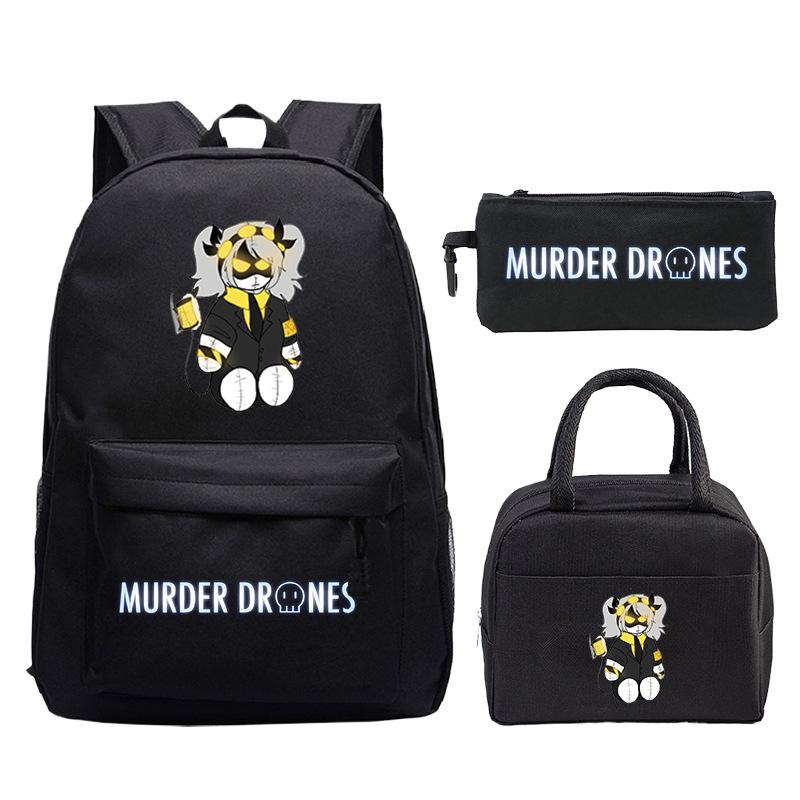 Drones Cartoon Printed Children'S Backpack Set Student School Bag Lunch Bag Casual Pencil Bag