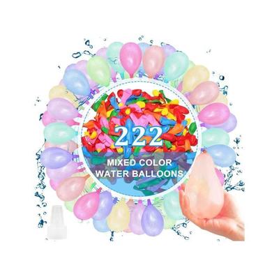 Водяной шар - Водяная бомба - 222 штуки - Быстрое наполнение за 60 секунд - Разноцветный