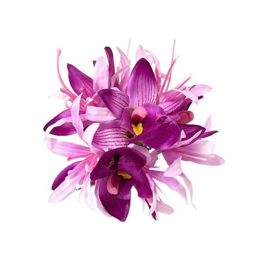 Заколка для волос в форме цветка женская летняя заколка для волос сбоку 3D-заколка для волос в форме цветка для повседневной носки на различные случаи жизни